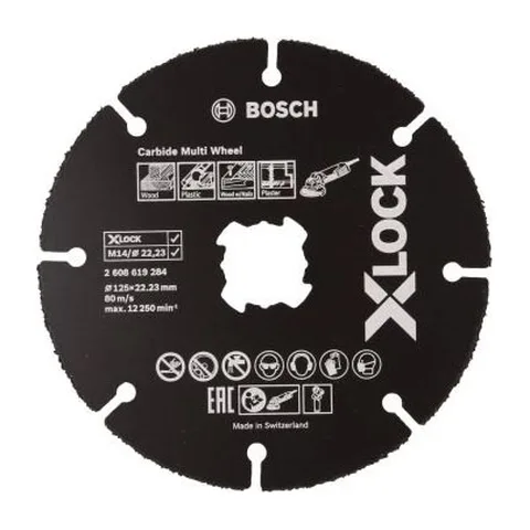 Carbide X-LOCK ploča 125mm (2608619284)