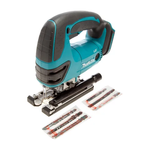 Makita – Akumulatorska ubodna testera sa gornjom ručkom + set od 6 sečiva – DJV180ZX