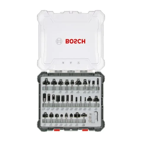 Bosch – Komplet raznih glodala, 30 komada, držač od 8 mm – 2607017475