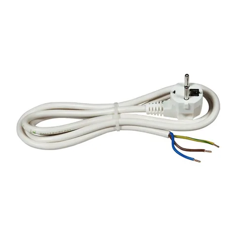 Commel Priključni Kabl 16A 250V 3500W 3m, Beli H05VV-F 3G1,5 -C 0518