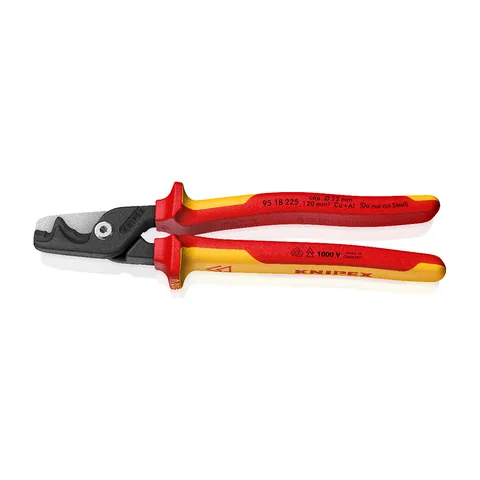 Knipex – Izolovane makaze za kablove StepCut XL ; VDE 1000V; 225mm – 95 18 225