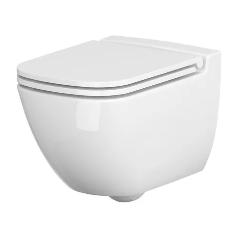 Cersanit Caspia Konzolna Wc šolja Clean On sa Daskom Slim Duroplast Sporospuštajuća