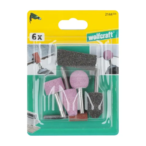 Wolfcraft – Set za brušenje 6 delova 6mm – 2144000