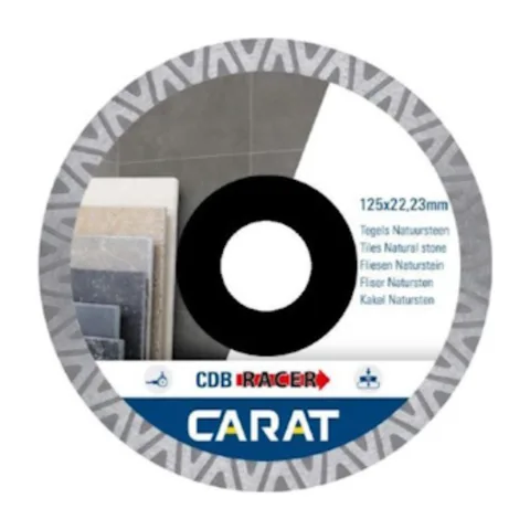Carat – Rezna ploča za pločice/prirodni kamen RACER Ø125×22.23mm PREMIUM – hCDBM1253006