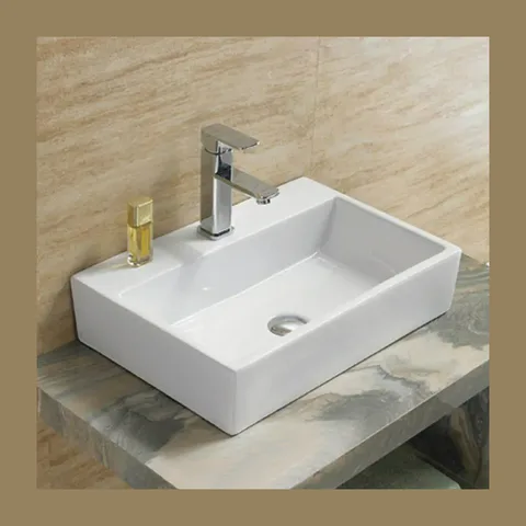 Rubicer SQUARE Nadgradni Lavabo 53×36 cm sa rupom