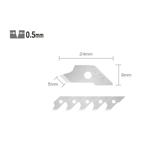 OLFA – Nožići za kružni skalpel 5mm – pakovanje od 3 komada – COB-1