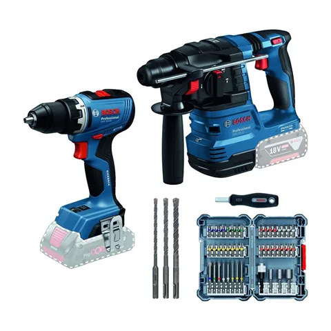 Bosch Set alata GSR 18V-65+GBH 18V-22+set pribora (0615V0003E)