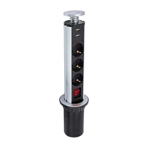 Commel Produžni kabl 3PR+2USB x 1,8m, 234-181