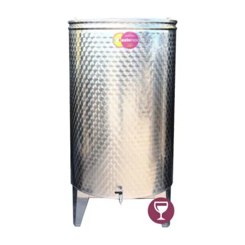 Ezio-inox – Inox bačva 620 L za vino – sa slavinom – 073803