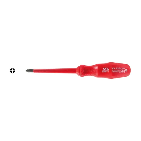 SKG – Krstasti šrafciger VDE PH2 6x100mm DIN 7438 – SKG 63602