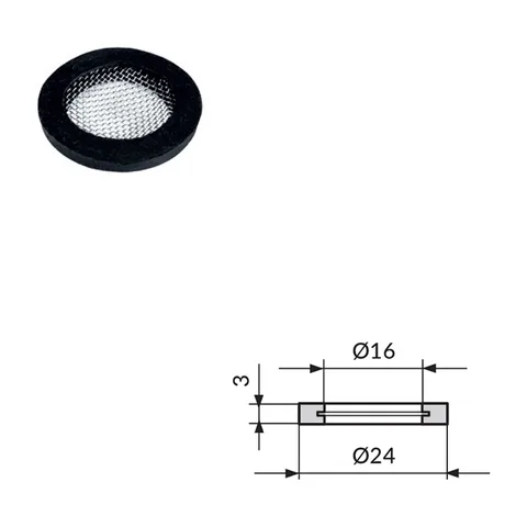 Zaptivač-gumica za navrtku 3/4″ sa filterom