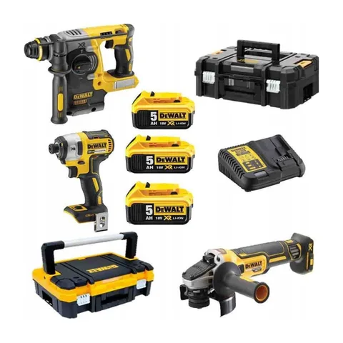 Dewalt – Aku set alata DCH273+DCG405+DCF887, 3x5Ah – DCK305P3T