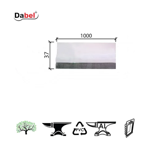 Lajsna diht za vrata ČT 2 Bela 37x1000mm Samolepiva OPD 1303022