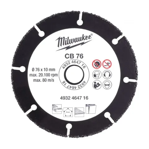 Milwaukee – Univerzalni rezni disk, 76 x 10 mm – 4932464716