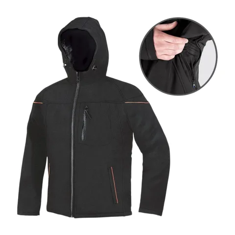 Jakna Softshell EMERTON crno-narandžasta M