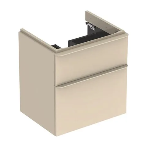 ORMARIĆ ZA LAVABO 584x617x470 SMYLE SQUARE 2 FIOKE SIVA SJAJ