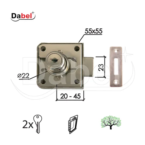 Bravica za drvo 2100 ∅22/55/55/23/20-45mm 2ključa Hr DSP