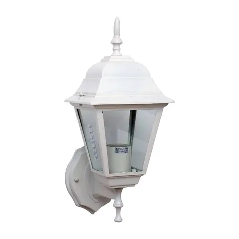 BAŠTENSKA LAMPA M2001-G BELI 1x60W E27