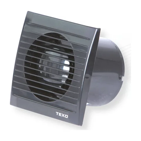 Texo Elite Ventilator crni sa klapnom (Fi 100)