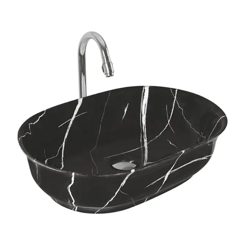 Mag-70 nadgradni lavabo 55,5×39 cm – crna sanitarna keramika