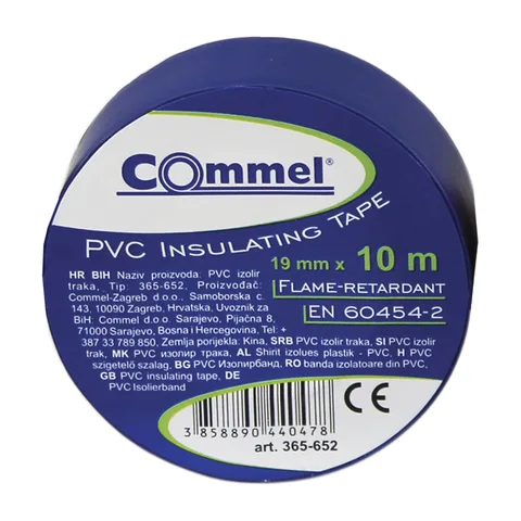 Commel Izolir Traka 0,13mm X 19mm X 10m, Plava – C 365-652