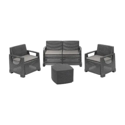 Bastenski set Bellagio antracit /38047