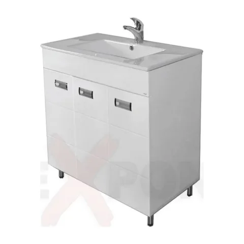Ormar za kupatilo Lux 81 cm i lavabo Slim 35-753