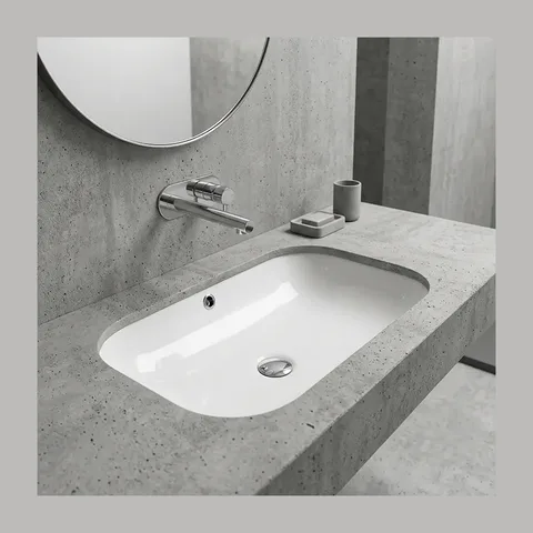 AXA Ciotola podgradni lavabo 66 × 40 cm beli sjaj (1509401)