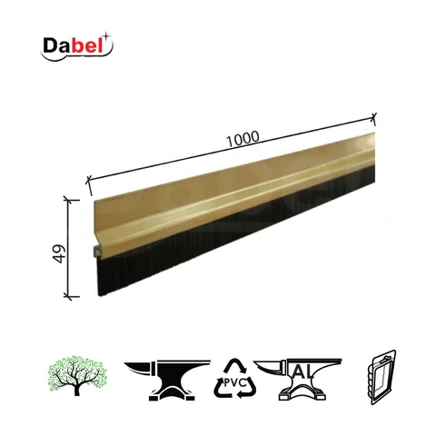 Lajsna diht za vrata ČT 5 Braon 49x1000mm brušena OPD 0105348