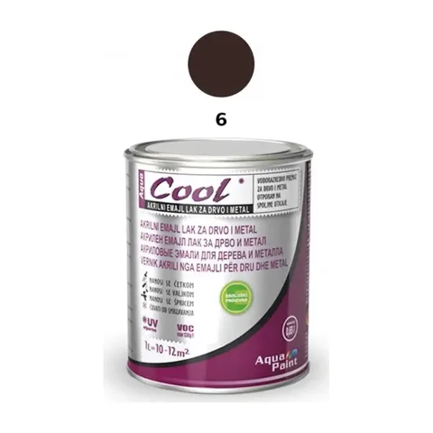 COOL-AKRILNI EMAJL LAK 0.65L-TAMNO BRAON