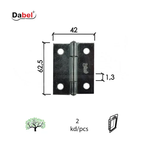 Šarka brodska za vrata 62,5x42x1,3mm (2kom) 0102088