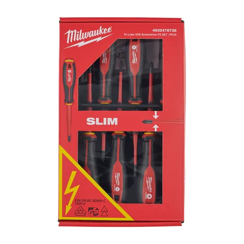 Tri-Lobe odvijači 1000V VDE Slim set 7/1