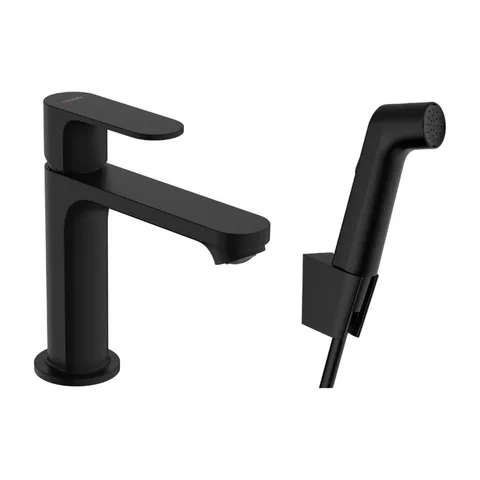 Hansgrohe Rebris S 110 slavina za umivaonik set sa higijenskim tušem 160cm crevo matt black 72215670