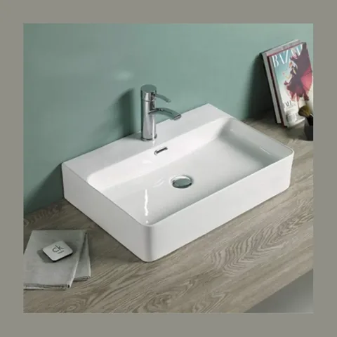 Lavabo nadgradni MINOTTI 600x425x135 sa otvorom za slavinu