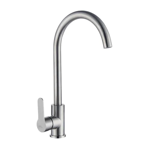 Jednoručna baterija STH za sudoperu Labudov vrat IRON INOX
