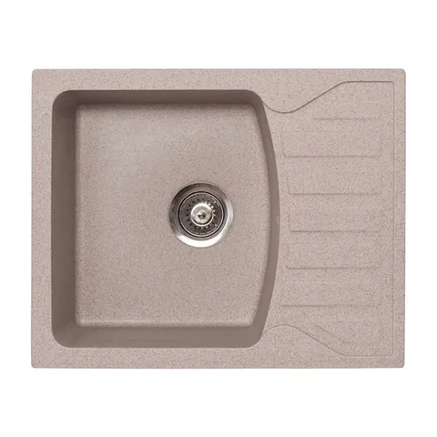 Metalac granitna sudopera xQuadro_M bež Ø90