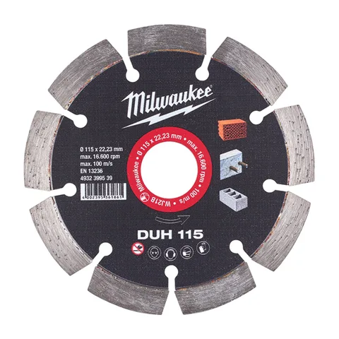 Milwaukee – Dijamantska ploča za sečenje DUH 115 x 22.23 mm – 4932399539