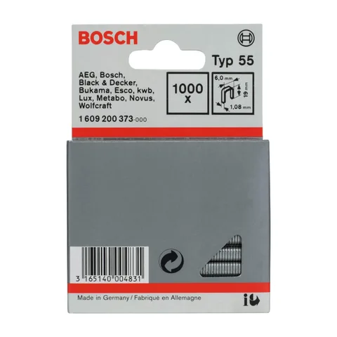 Bosch – Spajalica sa uskim leđima tip 55 6 x 1,08 x 19 mm – 1609200373