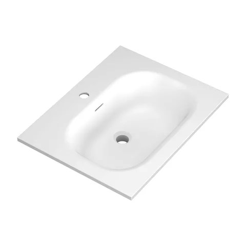 LAVABO TIMBER 60X46 WHITE GLOSSY KNWYB222Y060W