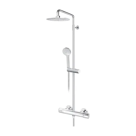 Usponski tuš Rosan Stolz Thermo hrom termostatski, ruža D.220mm