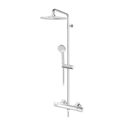 Usponski tuš Rosan Stolz Thermo hrom termostatski, ruža 250x250 mm