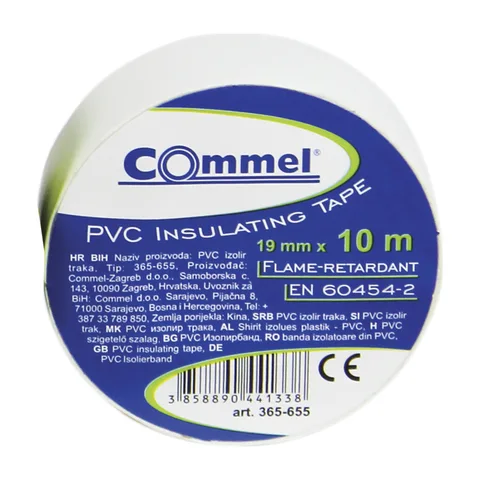 Commel Izolir Traka 0,13mm X 19mm X 10m, Bela – C 365-655