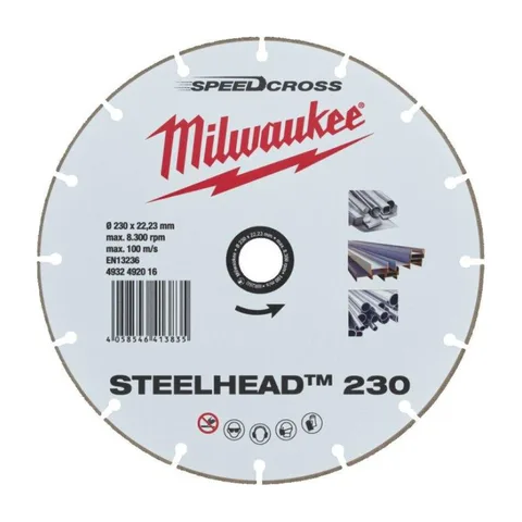 Milwaukee – Dijamantski disk za sečenje, 230 x 22,23 mm – Premium STEELHEAD – 4932492016
