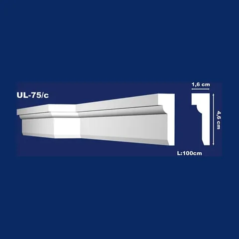 Gipsana lajsna ugaona UL-75C