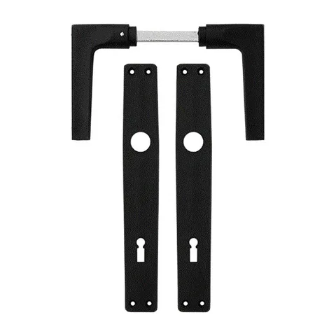 Kvaka+štit ključ PVC crna /47555