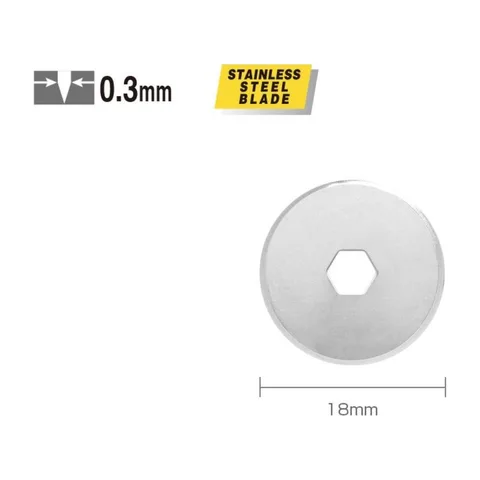 Olfa – Rotaciono sečivo za skalpel 18mm, pakovanje od 2 komada – RB18-2