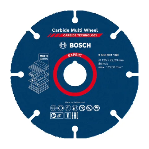 Bosch – Expert Carbide Multi Wheel rezna ploča 125 x 22,23mm – 2608901189