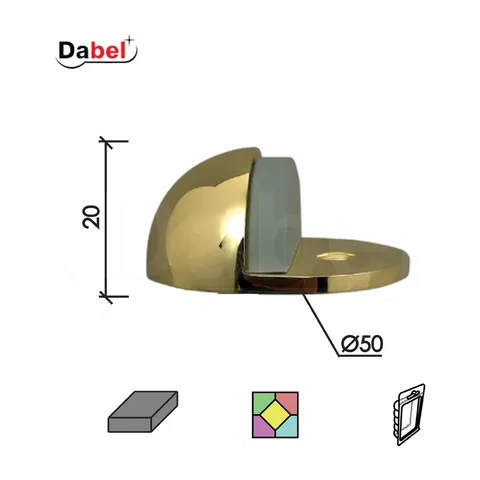 Odbojnik podni za vrata OD407 Ms fi50x20mm DBP1 3339002