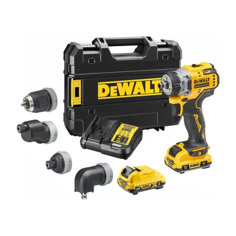 DeWalt Akumulatorska bušilica Multi-Head 12V XR – odvrtač, 2 x 3Ah, DCD703L2T