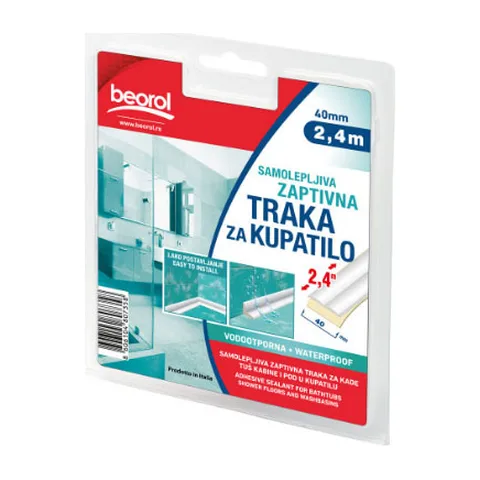 Samolepljiva zaptivna traka za kupatilo 40mm x 2.4m GT140